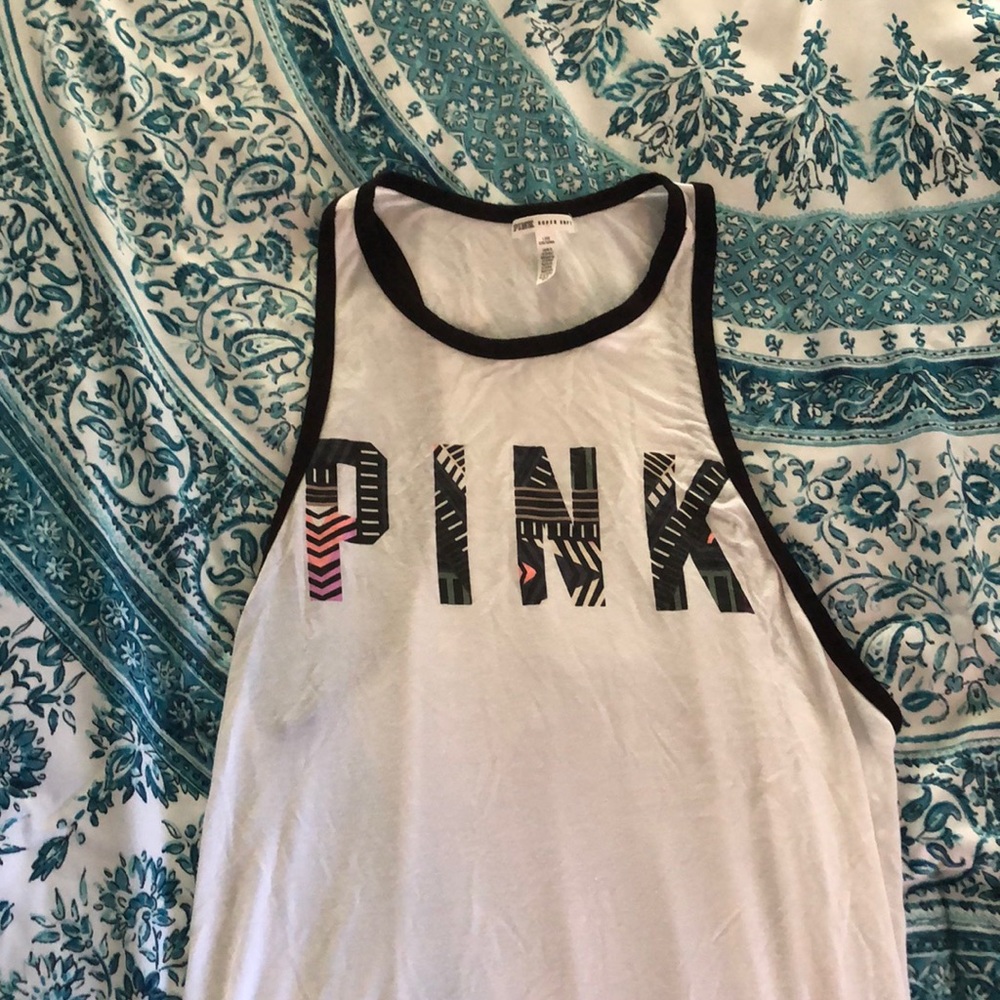 Pink muscle tank